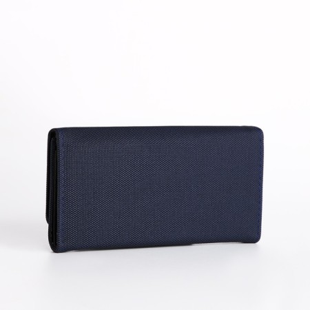 Women's wallet on the button, blue color-1