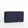 Women's wallet on the button, blue color