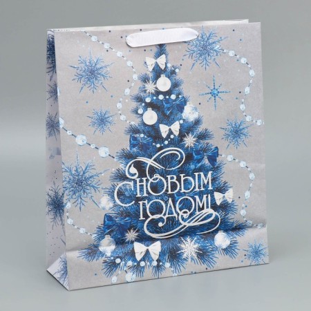 Craft vertical package “Happy New Year”, m 26 x 30 x 9 cm, new year-3