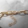 Choker "Summer" with flowers, colored in gold, 40 cm