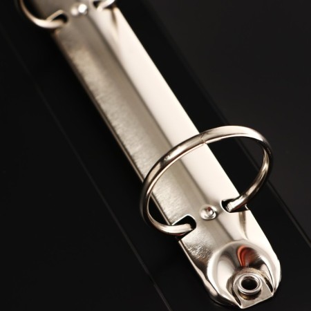 Folder on 4 rings A4, Calligrata "Panorama", 40 mm, 700 μm, facial pocket, black, mix-8
