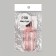 A glass bottle for storage, with a pipette, 30 ml, pink/pink gold color