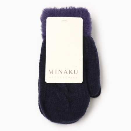 Baby mittens minku, purple color 18 cm-3