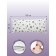 Pillow orthopedic roller with buckwheat luster, size 20x50 cm, stars, white color