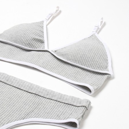 Female set (top, panties) Gray color, size 44-46-8