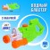 Water blaster "Fury", with pumping; 43 cm., Mix color