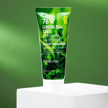 Foam cleansing Farmstay, with green tea seeds, 100 ml-1
