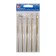A set of hooks for knitting, aluminum, 2.5-5.0 mm