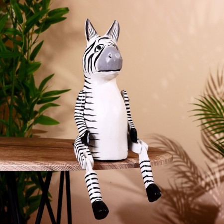 Souvenir "Zebra" hanging paws, wood 40 cm