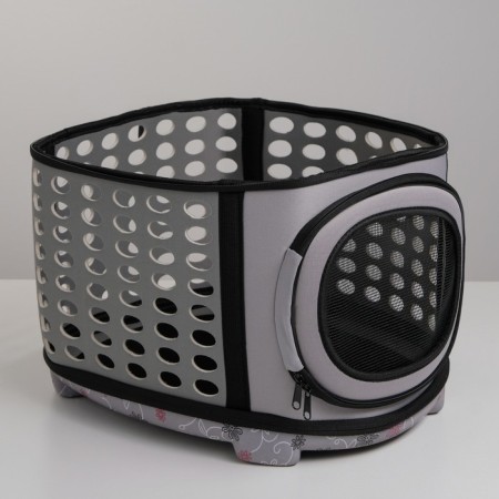 The folding bag is large, the EVA material, 42.5 x 37.5 x 29.5 cm, gray-3
