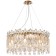 Suspended chandelier Stilform Legacy 8xe14 40w, size 60x60x50-100 cm, bronze color