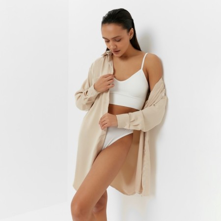 Female set (top, panties) color white, size 42-44-3
