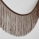 Decorative braid "Furrm", 15 cm, 5 ± 0.5 m, coffee color