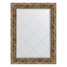 Mirror with engraving in the baguette frame, fresco 84 mm, 66x88 cm