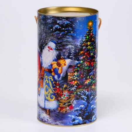 Gift box, tube "Grandfather Frost" 120x220mm-2