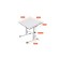 Polini Kids Simple M1 75 x 55 cm growing transformer desktop, white/blue color