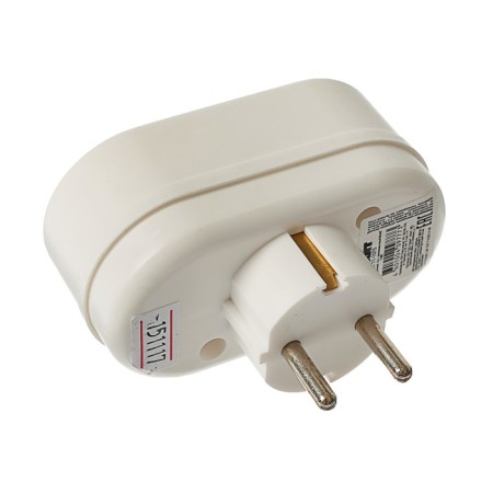 Double Electric Rexant, 16 A, with grounding, White, 11-1075-1