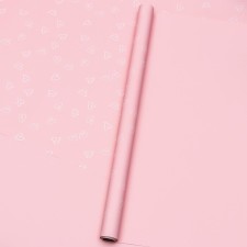 Flower film 57 cm x 10m, pink, 65 microns