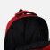 Men's backpack on a zipper, 2 external pockets, red color
