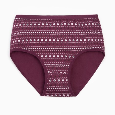 Panties female burgundy color, size 52-54