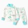 Kit for children (blouse, pants) comb, gray/bear, height 56 ​​cm