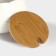 Porcelain sugar tower with a spoon on the Bellatenero bamboo stand, 350 ml, white color
