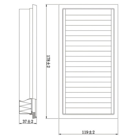 Air filter Totachi Ta-2843-1