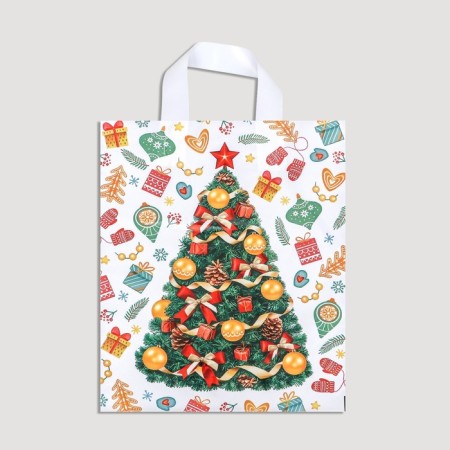 Package "Gift Day", polyethylene with a loop pen, 28x35 cm, 55 μm
