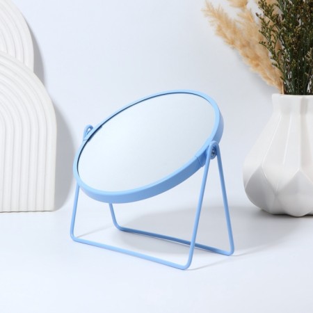 Desktop mirror "Colwurs", D mirror surface 16 cm, blue color-2