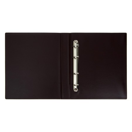 Album for coins on rings, optima format 230 x 265 mm Calligrata "map", includes up to 20 sheets, PVC cover, brown-3