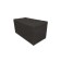Puff with a lid and weighting, 800 × 400 × 420 mm, lunar matting, Coffee color