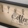 Decorative wood hooks "Morning begins with coffee" 3x36.5x16.4 cm