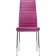 Stool on the Grass Carcass DC2-001 Metal/Ecokozha, Chrome/Violet 41x45x96 cm
