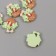 Decor for creativity plastic "Basket with flowers" set 6 Sh 2.5x2.4x0.8 cm