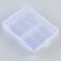 Organizer for storing rhinestones, 6 sections