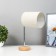 Table lamp 16012/1 E14 40W wood-chrom 12.5x12.5x42 cm