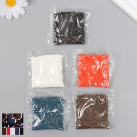 Color sand set No. 5, 5 colors, 20 g each