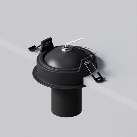 Technical C048CL-01-GU10-B, GU10, 1x10 W, 54x54x109 mm, black lamp, black-7