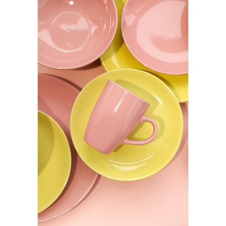 Board ceramic dining shade "pastel", d = 27 cm, pink color-6