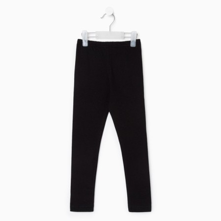 Leggings for girls, black color, height 128 cm-4