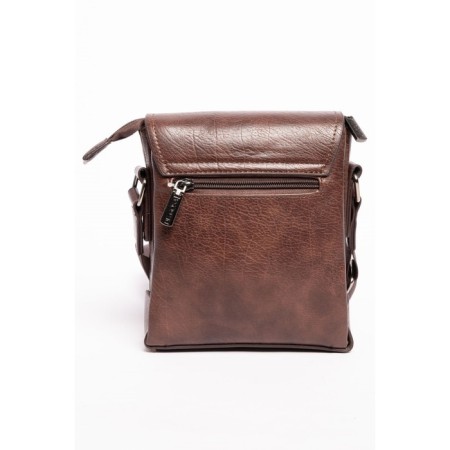Bag Cross-Body Men, genuine leather de-gosa brown, 16x5x19 cm-2