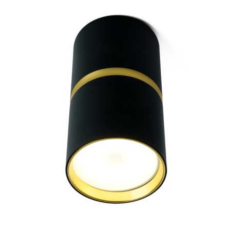 Ceiling light Feron ML186, IP20, GU10, 35 W, 55x55x100 mm, Black/gold color-1