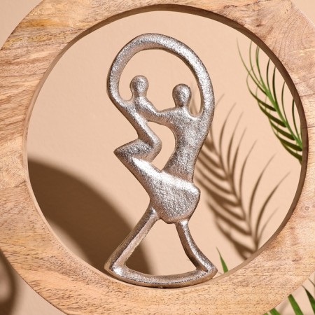 Interior souvenir in the wooden ring "Dance" 30x8x33 cm-2