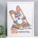 Photo frame MDF 30x40 cm. No. 6, width. 20 mm, milk oak (plastic screen)