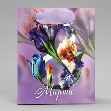 Gift Package Laminated, packaging, Irises, S 12 x 15 x 5.5 cm-2