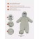 Combineson Children's Winter Mowbaby Alaska, Height 86 cm, Sage Color