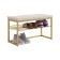 Cool shoe 2, 770 x 350 x 460, gold/cream (velor)