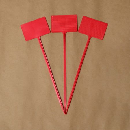 Garden signs for marking, 34 cm, set 10 pcs., Plastic, color mix, Greengo-9