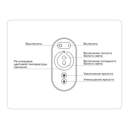 Ambrella controller for CCT LED tapes with temperature control with a touch radio remote control 2.4G 16A-4