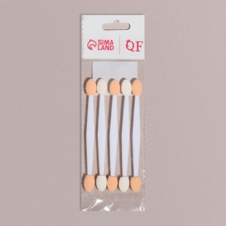 Set of applicators for shadows, bilateral, 5 pcs, 9.5 cm, transparent color-3